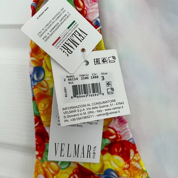 MOSCHINO Gummy Bear One-Piece Swimsuit IT 3 / US Medium 36 NWT - Picture 6 of 13